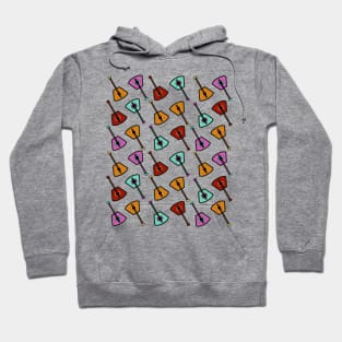 Retro Balalaika Pattern Hoodie